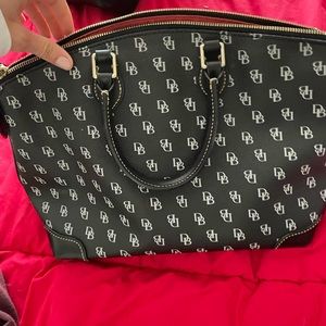 Dooney and Bourke traditional black monogram bag